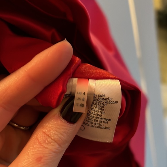 Pink and Red Tahari Dress Size 4 - Picture 6 of 6